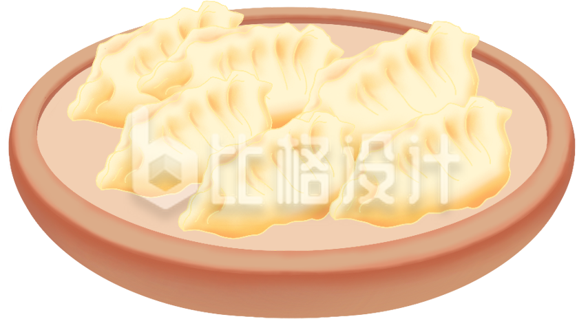 饺子手绘插画