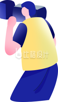 拍摄的摄像机师傅