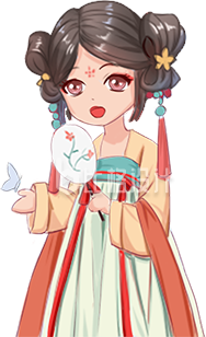 汉服小女孩插画手绘