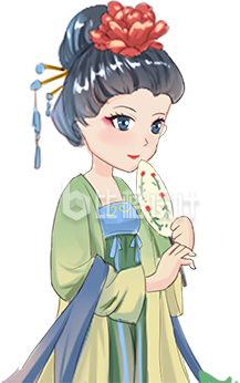 可爱的汉服小姐姐手绘