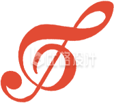 音乐符号手绘插画