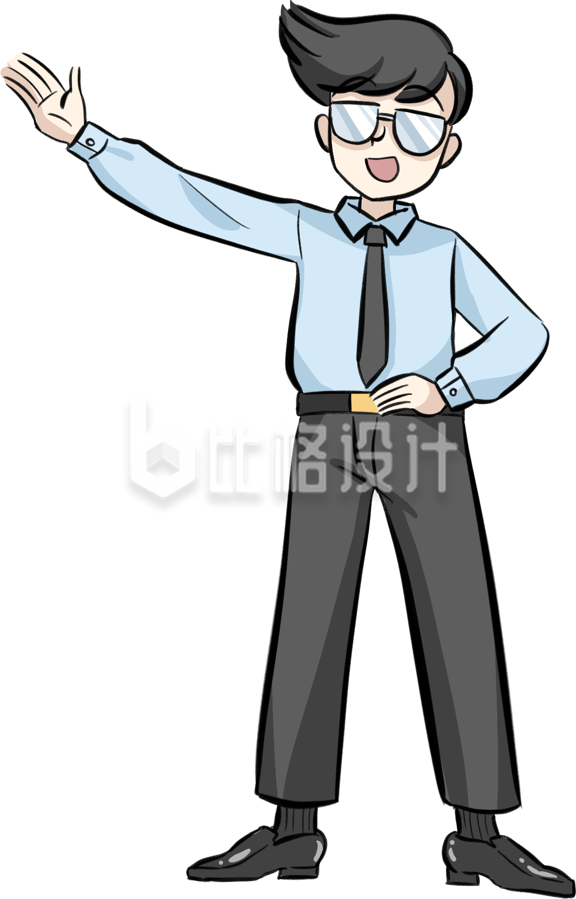戴眼镜谈话的人趣味