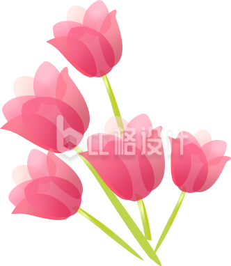 花束手绘插画