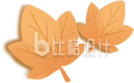 树叶手绘