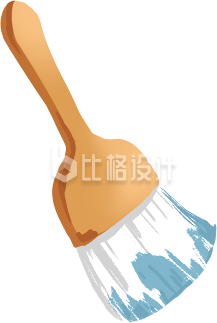 刷子手绘插画