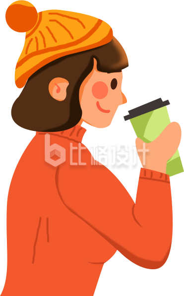漂亮的小女孩手绘