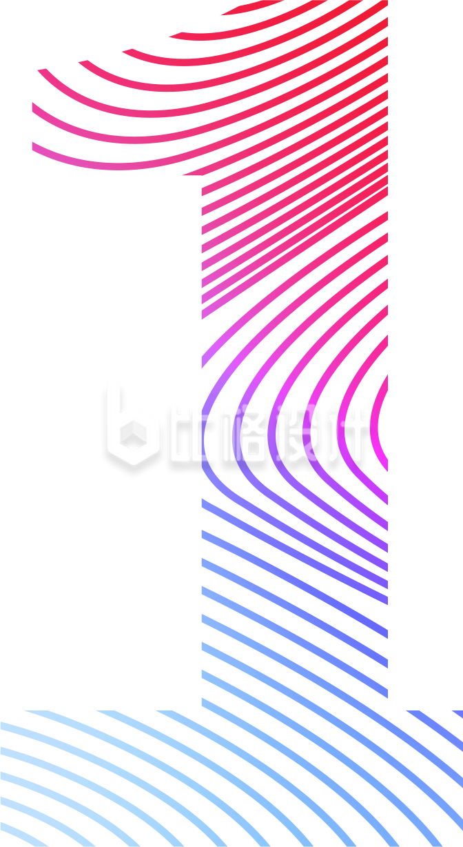 数字一手绘卡通