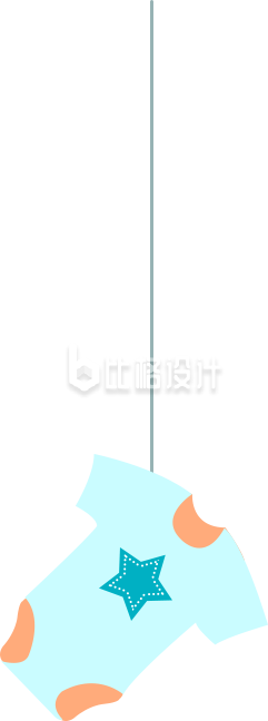 衣服手绘插画