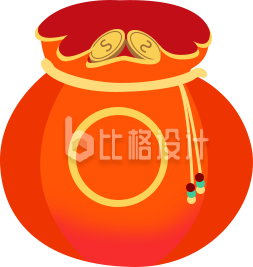大礼包手绘红色趣味