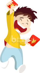 手绘可爱小男孩趣味