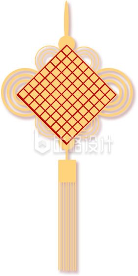 中国结手绘卡通
