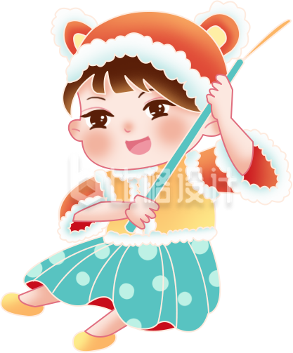 可爱小朋友手绘插画