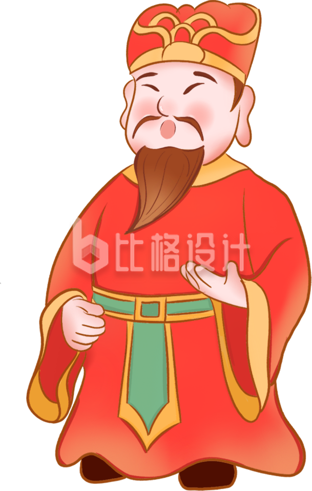 财神爷趣味可爱