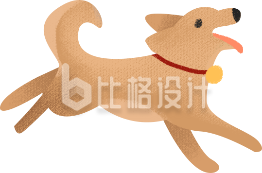 可爱的小狗手绘