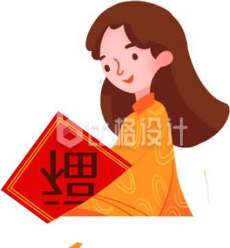 可爱的小女孩手绘