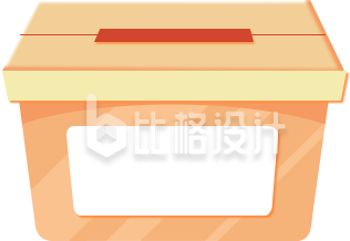 箱子手绘插画