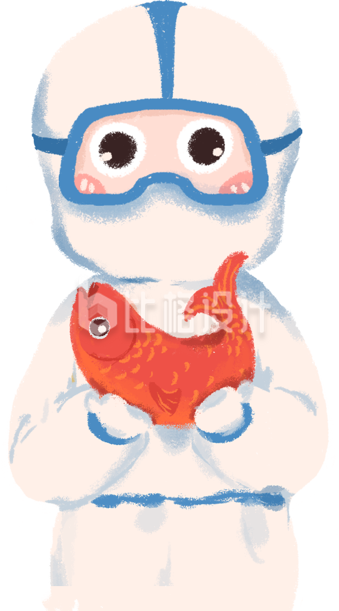 白衣天使手绘插画可爱