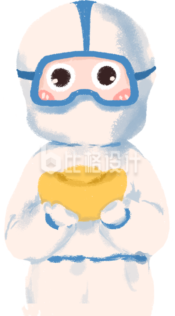 白衣天使手绘插画可爱