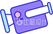 可爱趣味播放器手绘插画