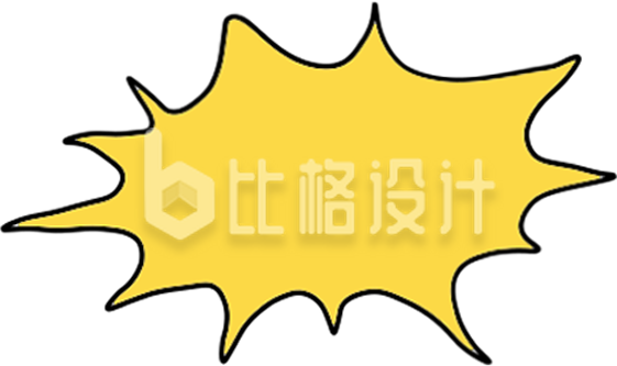 爆炸样式对话框手绘