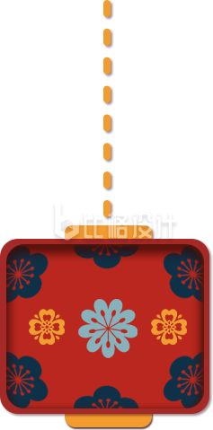 手绘插画灯笼趣味