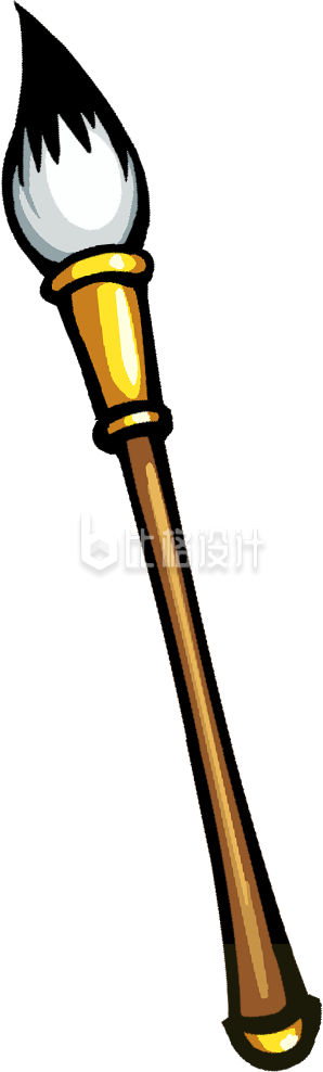 毛笔手绘插画趣味