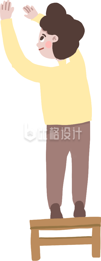 小伙子手绘插画