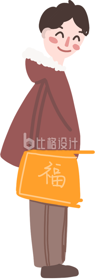 小伙子手绘插画