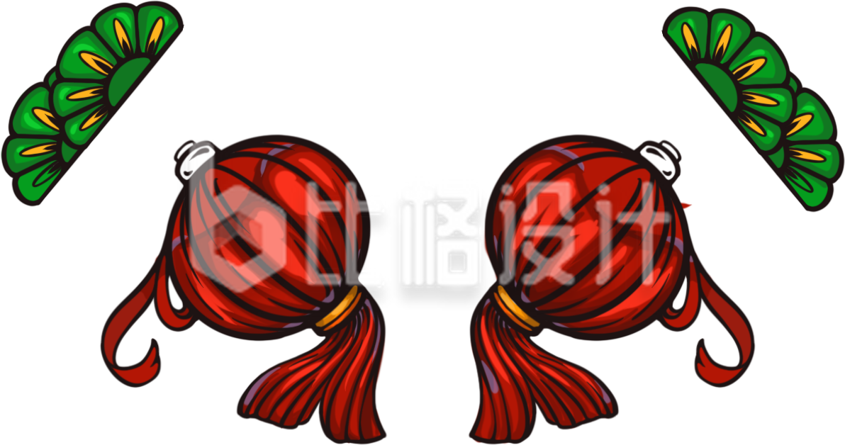灯笼手绘插画