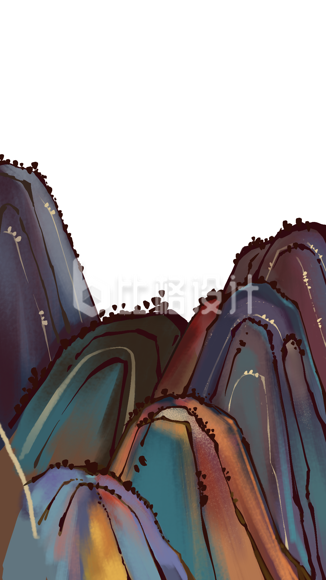 山手绘插画趣味