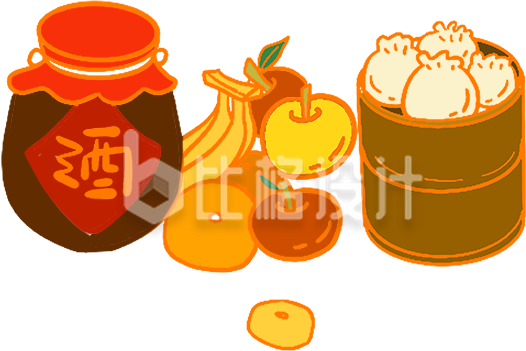 美酒手绘插画趣味