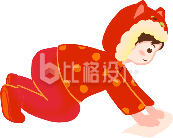 打扫卫生的小男孩手绘