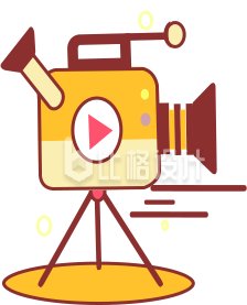 电影播放器手绘趣味