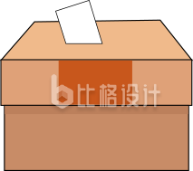 纸箱子手绘卡通