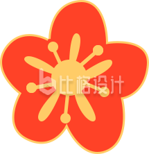 小花手绘趣味可爱
