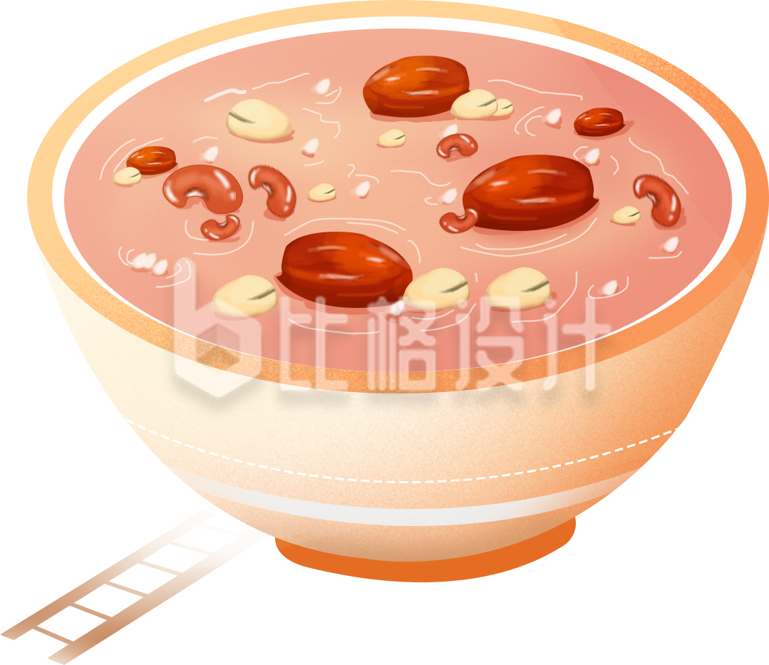 粥美食手绘插画
