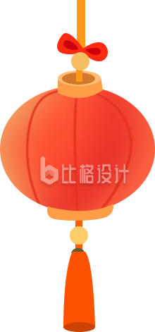 灯笼手绘喜庆插画