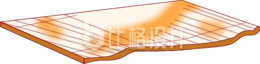 隔热席子手绘插画