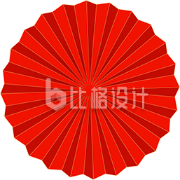 喜庆红色圆形图案 可作装饰物料素材