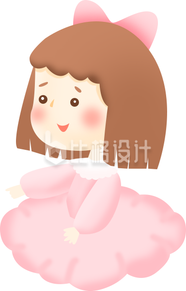 可爱粉色系卡通女孩形象宣传物料设计 可爱粉色系卡通女孩形象宣传物料设计