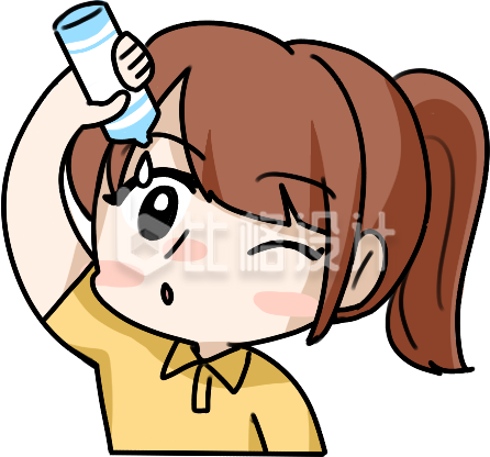 可爱女孩使用眼药水 药物类宣传物料