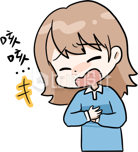 可爱女孩双手抱胸面露难受的趣味表情图