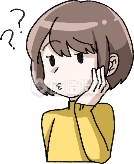 可爱戴眼镜小女孩手绘插画趣味可爱