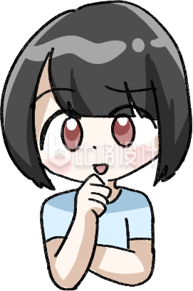 可爱小女孩手绘