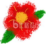 一朵小花手绘