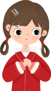 可爱的小女孩手绘趣味