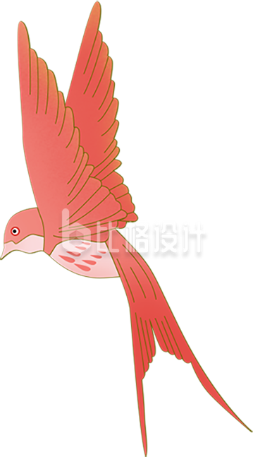 小鸟手绘趣味可爱