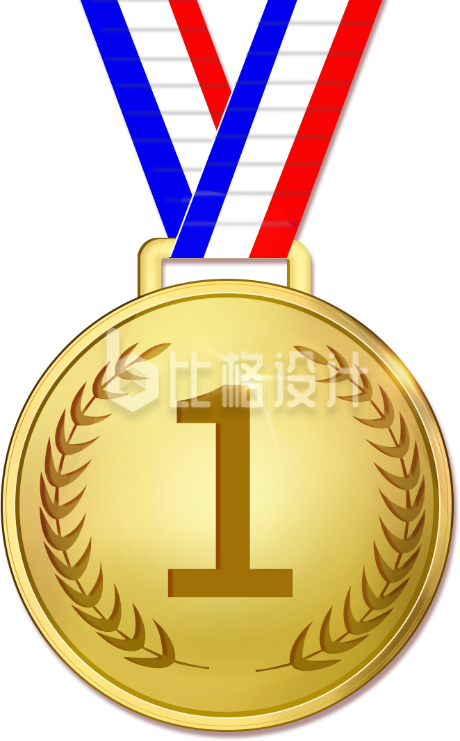 奖牌手绘插画