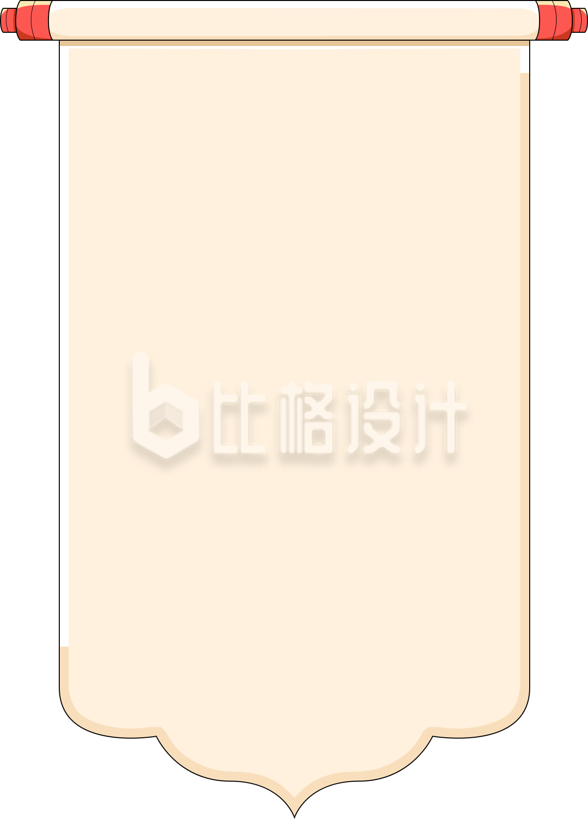 卷轴手绘插画趣味