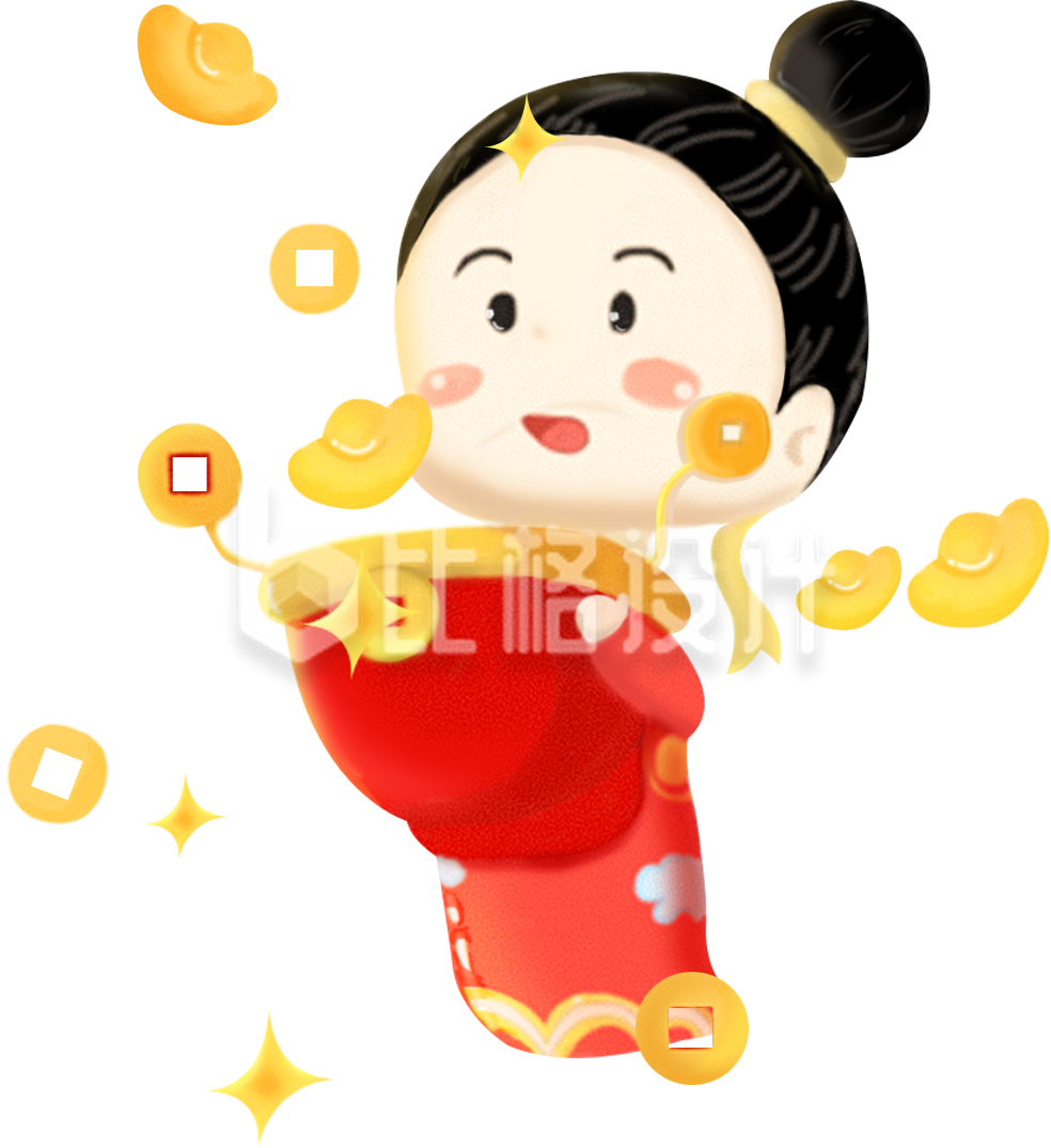可爱的小女孩手绘插画趣味 可爱的小女孩手绘插画趣味